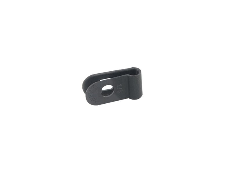 TOVOT 200 PCS 1/8" Nylon Cable Clips Assortment R-Type Cable Clip Kit Black Plastic Wire Clamps Fasteners for Wire Mounting - Image 3